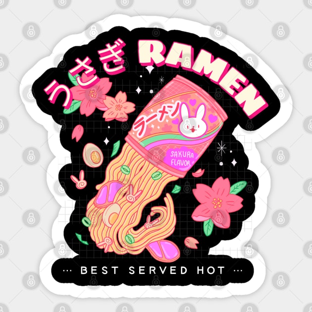 instant ramen cat cool design Sticker by tedd